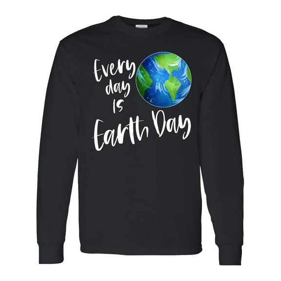 Inktastic Every Day is Earth Day Long Sleeve T-Shirt