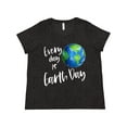 thumbnail image 1 of Inktastic Every Day is Earth Day Women's Plus Size T-Shirt, 1 of 5