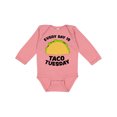 thumbnail image 1 of Inktastic Every Day is Taco Tuesday Boys or Girls Long Sleeve Baby Bodysuit, 1 of 5