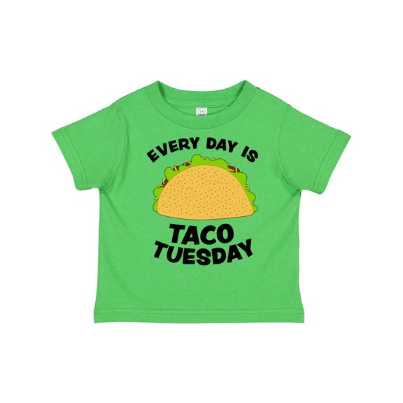 Inktastic Every Day is Taco Tuesday Boys or Girls Toddler T-Shirt