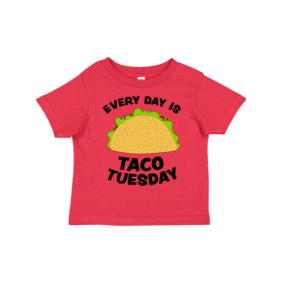 Inktastic Every Day is Taco Tuesday Boys or Girls Toddler T-Shirt