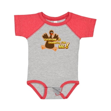 Inktastic Everyone is Thankful for Me! Boys or Girls Baby Bodysuit