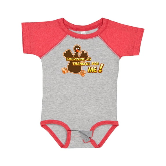 Inktastic Everyone is Thankful for Me Boys or Girls Baby Bodysuit