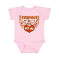 thumbnail image 1 of Inktastic Everyone is Thankful for Me with Heart and Leaves Boys or Girls Baby Bodysuit, 1 of 5