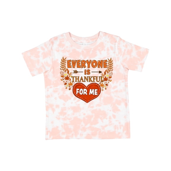 Inktastic Everyone is Thankful for Me with Heart and Leaves Boys or Girls Toddler T-Shirt