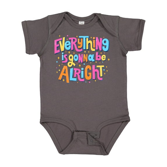 Inktastic Everything is Gonna be Alright Inspirational Quote Boys or Girls Baby Bodysuit