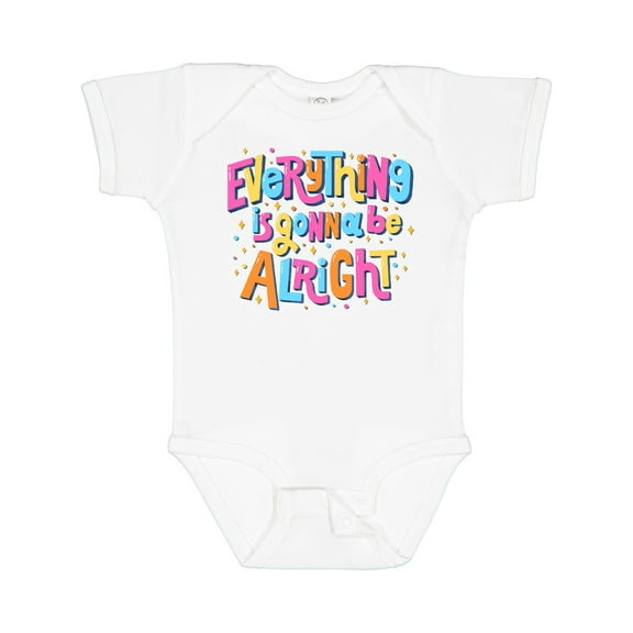 Inktastic Everything is Gonna be Alright Inspirational Quote Boys or Girls Baby Bodysuit
