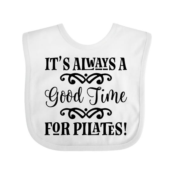 Inktastic Exercise Fitness Pilates Girls Baby Bib