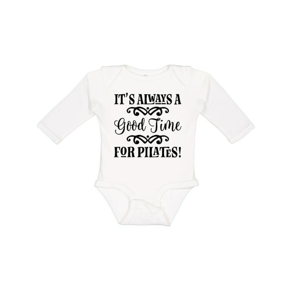 Inktastic Exercise Fitness Pilates Girls Long Sleeve Baby Bodysuit