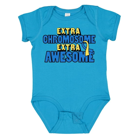 Inktastic Extra Chromosome Extra Awesome Boys or Girls Baby Bodysuit