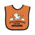 thumbnail image 1 of Inktastic Extra Chromosome Extra Awesome with Unicorn Boys or Girls Baby Bib, 1 of 4