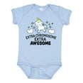thumbnail image 1 of Inktastic Extra Chromosome Extra Awesome with Unicorn Boys or Girls Baby Bodysuit, 1 of 5