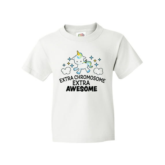 Inktastic Extra Chromosome Extra Awesome with Unicorn Youth T-Shirt