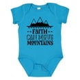 thumbnail image 1 of Inktastic Faith Can Move Mountains Girls Baby Bodysuit, 1 of 5