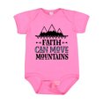 thumbnail image 1 of Inktastic Faith Can Move Mountains Girls Baby Bodysuit, 1 of 5