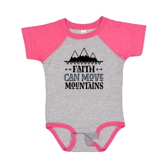 Inktastic Faith Can Move Mountains Girls Baby Bodysuit
