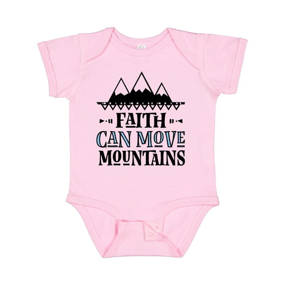 Inktastic Faith Can Move Mountains Girls Baby Bodysuit