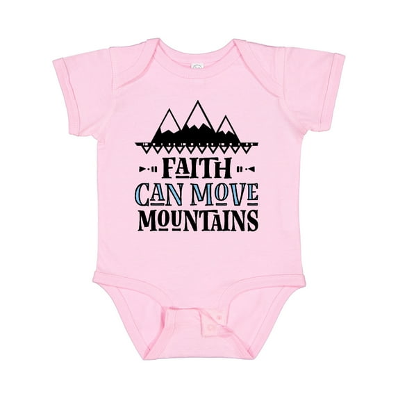 Inktastic Faith Can Move Mountains Girls Baby Bodysuit