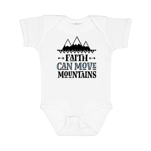 Inktastic Faith Can Move Mountains Girls Baby Bodysuit