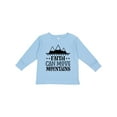 thumbnail image 1 of Inktastic Faith Can Move Mountains Girls Long Sleeve Toddler T-Shirt, 1 of 5