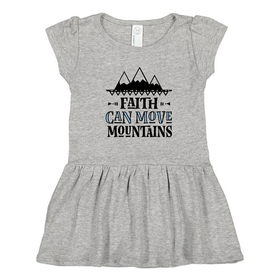 Inktastic Faith Can Move Mountains Girls Toddler Dress
