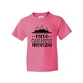 thumbnail image 1 of Inktastic Faith Can Move Mountains Youth T-Shirt, 1 of 5