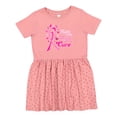 thumbnail image 1 of Inktastic Faith Hope Cure Breast Cancer Awareness Girls Toddler Dress, 1 of 5