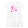 thumbnail image 1 of Inktastic Faith Hope Cure Breast Cancer Awareness Girls Toddler Dress, 1 of 5