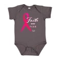 thumbnail image 1 of Inktastic Faith Over Fear Breast Cancer Awareness with Pink Ribbon Boys or Girls Baby Bodysuit, 1 of 5