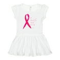 thumbnail image 1 of Inktastic Faith Over Fear Breast Cancer Awareness with Pink Ribbon Girls Baby Dress, 1 of 5