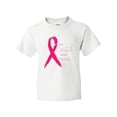 thumbnail image 1 of Inktastic Faith Over Fear Breast Cancer Awareness with Pink Ribbon Youth T-Shirt, 1 of 5