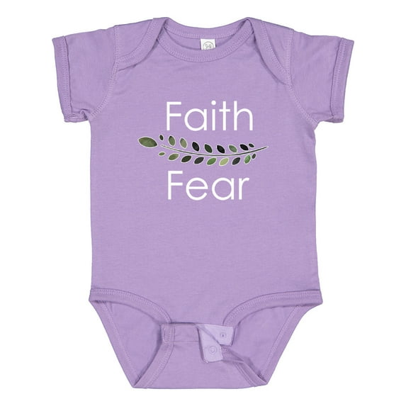Inktastic Faith Over Fear with Laurels Boys or Girls Baby Bodysuit