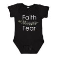 thumbnail image 1 of Inktastic Faith Over Fear with Laurels Boys or Girls Baby Bodysuit, 1 of 5