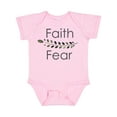 thumbnail image 1 of Inktastic Faith Over Fear with Laurels Boys or Girls Baby Bodysuit, 1 of 5