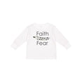 thumbnail image 1 of Inktastic Faith Over Fear with Laurels Boys or Girls Long Sleeve Toddler T-Shirt, 1 of 5