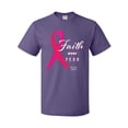 thumbnail image 1 of Inktastic Faith over Fear Breast Cancer Awareness with Pink Ribbon T-Shirt, 1 of 5