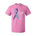 thumbnail image 1 of Inktastic Faith over Fear Hydrocephalus Awareness with Blue Ribbon T-Shirt, 1 of 5