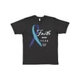 thumbnail image 1 of Inktastic Faith over Fear Hydrocephalus Awareness with Blue Ribbon T-Shirt, 1 of 5