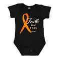 thumbnail image 1 of Inktastic Faith over Fear Leukemia Awareness with Orange Ribbon Boys or Girls Baby Bodysuit, 1 of 5
