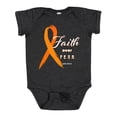 thumbnail image 1 of Inktastic Faith over Fear Leukemia Awareness with Orange Ribbon Boys or Girls Baby Bodysuit, 1 of 5