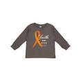 thumbnail image 1 of Inktastic Faith over Fear Leukemia Awareness with Orange Ribbon Boys or Girls Long Sleeve Toddler T-Shirt, 1 of 5