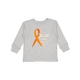 thumbnail image 1 of Inktastic Faith over Fear Leukemia Awareness with Orange Ribbon Boys or Girls Long Sleeve Toddler T-Shirt, 1 of 5