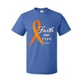 thumbnail image 1 of Inktastic Faith over Fear Leukemia Awareness with Orange Ribbon T-Shirt, 1 of 5