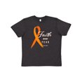 thumbnail image 1 of Inktastic Faith over Fear Leukemia Awareness with Orange Ribbon Youth T-Shirt, 1 of 5