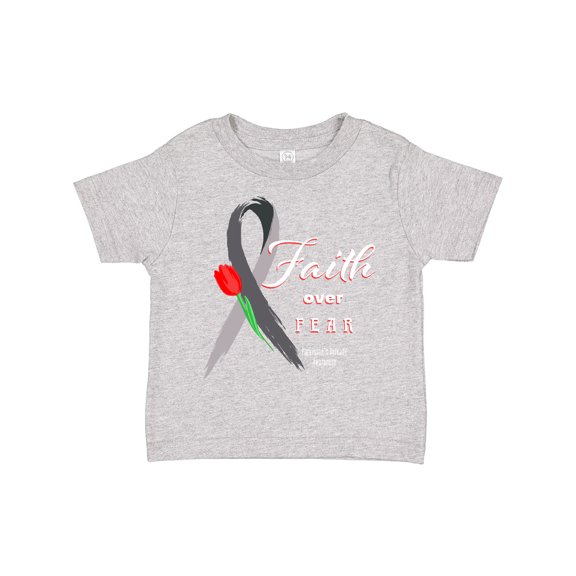 Inktastic Faith over Fear Parkinson's Awareness with Red Tulip Boys or Girls Toddler T-Shirt