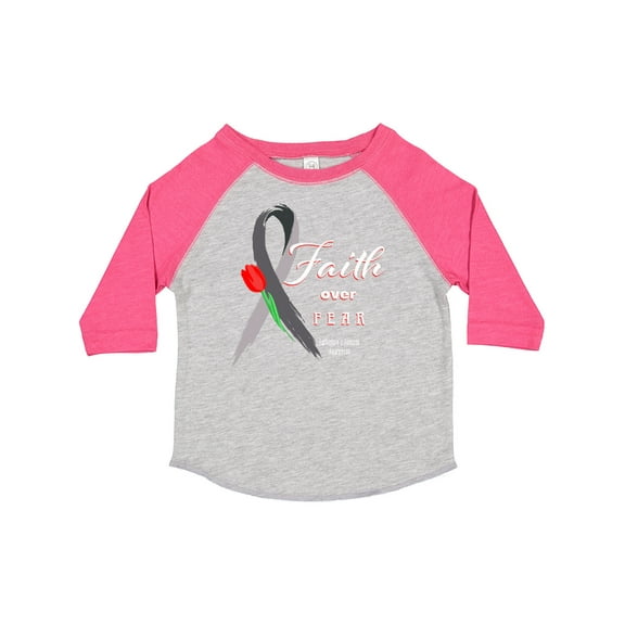 Inktastic Faith over Fear Parkinson's Awareness with Red Tulip Boys or Girls Toddler T-Shirt