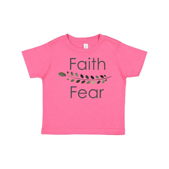 Inktastic Faith over Fear with Laurels Boys or Girls Toddler T-Shirt