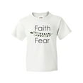 thumbnail image 1 of Inktastic Faith over Fear with Laurels Youth T-Shirt, 1 of 5