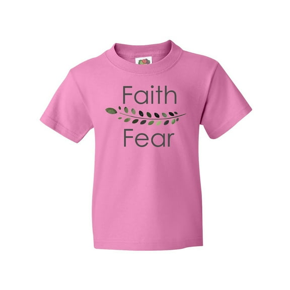 Inktastic Faith over Fear with Laurels Youth T-Shirt