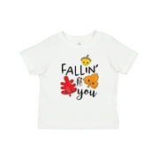 Inktastic Fallin for You- cute autum leaves and acorn Boys or Girls Baby T-Shirt